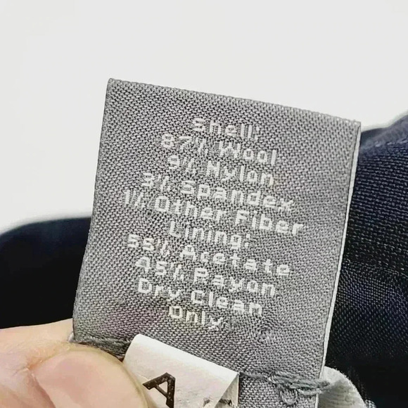 Ann Taylor Women's Blazer Size 4P Striped Dark Navy Blue - Picture 6 of 7